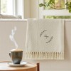 Personalization Mall Floral Wreath Embroidered Initial Afghan Throw Blanket - 4 of 4