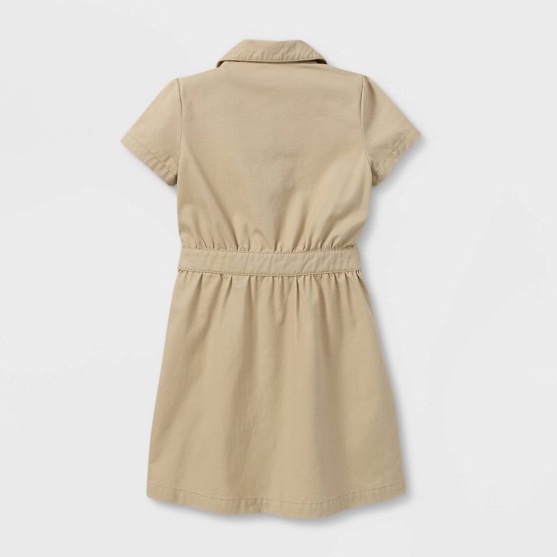 Girls' Short Sleeve Uniform Safari Dress - Cat & Jack™, 2 of 4