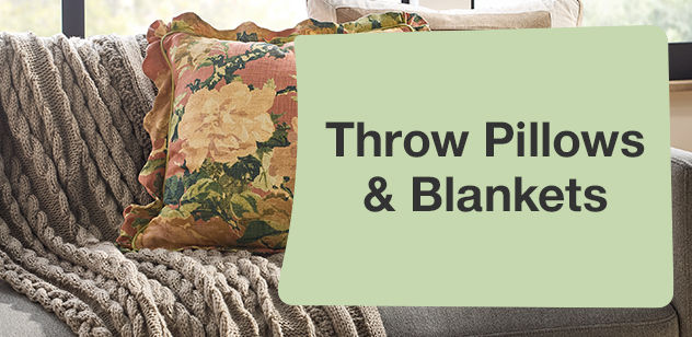 Throw Pillows & Blankets