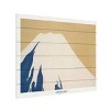 Trademark Fine Art Pictufy Mount Fuji From Momoyogusa Wood Slat Art - 2 of 4