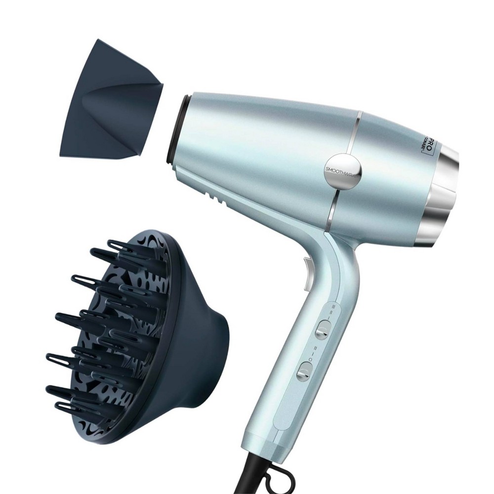 INFINITI PRO CONAIR SmoothWrap Hair Dryer: With Diffuser, For All Hair Types, 1875 Watt, 3 Heat Settings