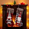 FIONECA 2pcs 18.9 "Christmas Stockings Classic Large Stockings Dwarf Doll, Christmas Figure Family Holiday Christmas Party Decoration - 3 of 4