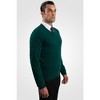 JENNIE LIU Men's 100% Pure Cashmere Long Sleeve Pullover V Neck Sweater - 4 of 4