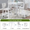 5-Piece Dining Set with Wooden Kitchen Table and 4 Chairs - 4 of 4