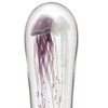 SPI Home Art Glass Purple & White Jellyfish Figurine – 12" Glow-in-the-Dark Coastal Decor, Handcrafted Glass Sculpture - 2 of 3