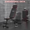 GIKPAL 9 Positions Adjustable Weight Bench,Foldable Workout Bench for Home Gym Full Body Strength Training, Support up to 800lbs - 4 of 4