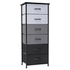 Crestlive Products Vertical Dresser for Bedroom Storage Tower with Sturdy Steel Frame Wood Top Easy Pull Fabric Bins - 2 of 4