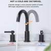 WOWOW 8 in. Widespread Double-Handle Bathroom Faucet - 4 of 4
