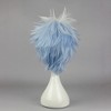 Unique Bargains Women's Wigs 12" Blue White with Wig Cap - 4 of 4