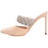 Journee Collection Womens Hazzl Tru Comfort Foam Pointed Toe High Stiletto Pumps Nude 11 - 2 of 4