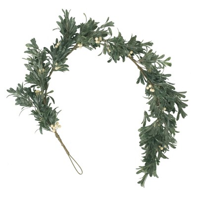 Maggift Wreaths, Classic Fresh Wreath, Greenery Arrangement for a Cozy Holiday Vibe, Green, 25.25"*5.5"4.25"