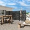 PexFix 72 in. x 47 in. Outdoor Metal Privacy Screen Garden Fence in Bricks Pattern - 2 of 4
