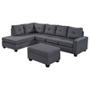 NicBex Sectional Sofa with Storage Ottoman Modern L Shaped Modular Sofa for Living Room & Apartment - 2 of 4