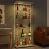 Bluetooth LED Glass Cabinet on Wheels - Multi-Purpose, Lockable - 2 of 4