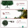 Syemin Artificial Trees 6ft PVC Material DIY 1050 Branches Christmas Tree Artificial Hinged Christmas Tree for Holiday, Green, 30"*30"*72" - 3 of 4