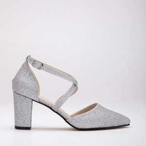 Sina - Silver Sparkling Wedding Shoes | Forever & Always Shoes - 1 of 4