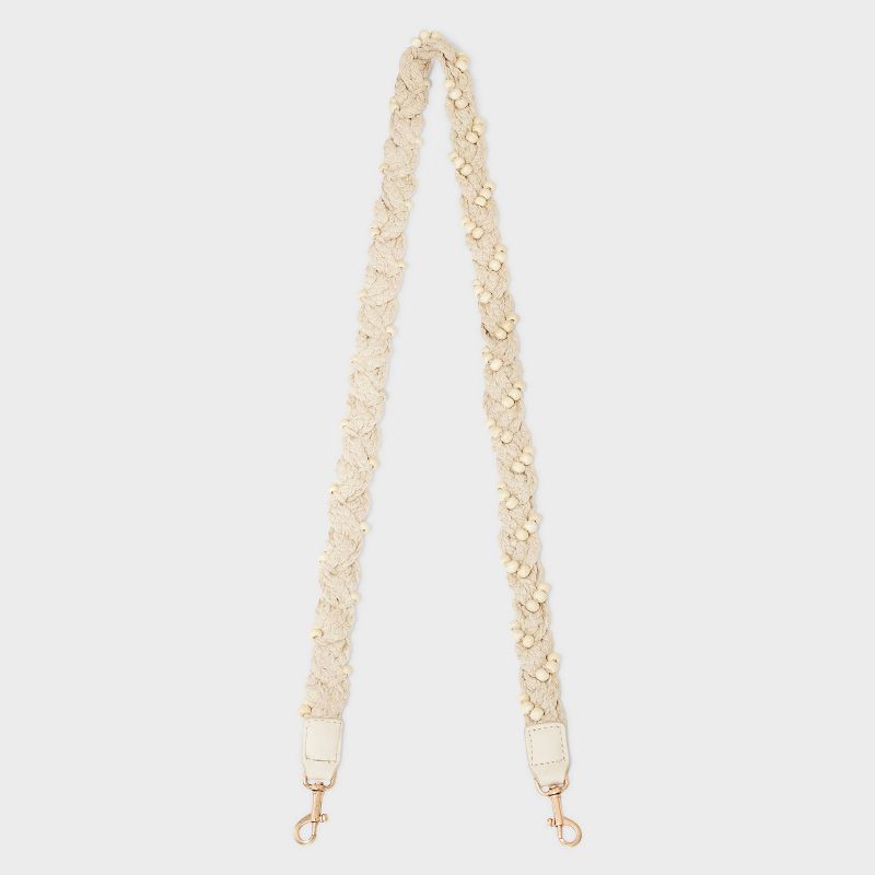 Striped Hand Braided Handbag Strap - Universal Thread&#8482; Off-White, 1 of 7