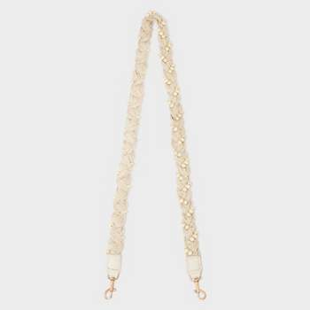 Striped Hand Braided Handbag Strap - Universal Thread™ Off-White