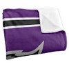 Weber State University Primary Logo Stripes Silky Touch Blanket White 50x60 - 3 of 4