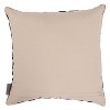 18"x18" Indoor Matisse Square Throw Pillow Black - Pillow Perfect: Decorative Jute & Cotton Cushion, Zippered, Abstract Botanical Design - 2 of 3