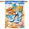 Briarwood Lane Summer House Flag 40x28 For Outdoor Welcome To the Beach For Summer House Flag - 2 of 4