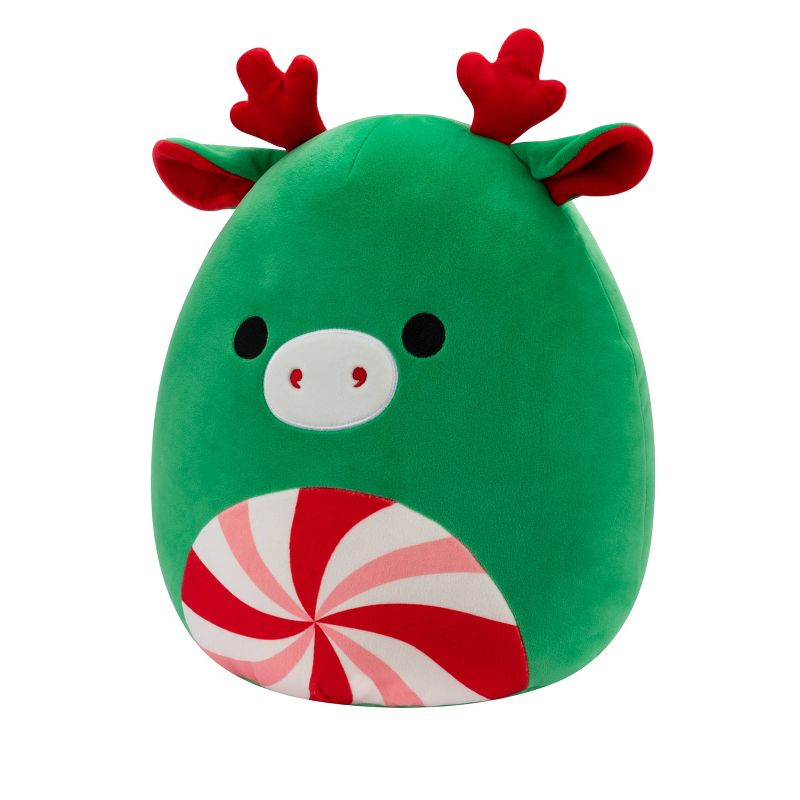 Squishmallows 12&#34; Green Moose with Peppermint Swirl Belly Medium Plush, 4 of 13