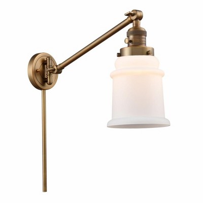 Canton - 1 Light Swing Arm Wall Sconce In Industrial Style-25 Inches Tall and 8 Inches Wide