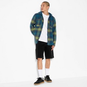 Men's Long Sleeve Hooded Flannel Shirt - Original Use™ - 1 of 3
