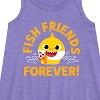 Girls' - Baby Shark - Fish Friends Forever Graphic Sleeveless Aline Dress - 2 of 4