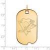 Black Bow Jewelry 14k Yellow Gold Pittsburgh Penguins NHL Large Pendant - 2 of 3