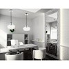 Elegant Lighting Destry 3 Lights Black Pendant With Clear Glass - 2 of 4