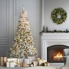 National Tree Company First Traditions Pre-Lit Flocked Acacia Artificial Christmas Tree Clear Lights - 3 of 4
