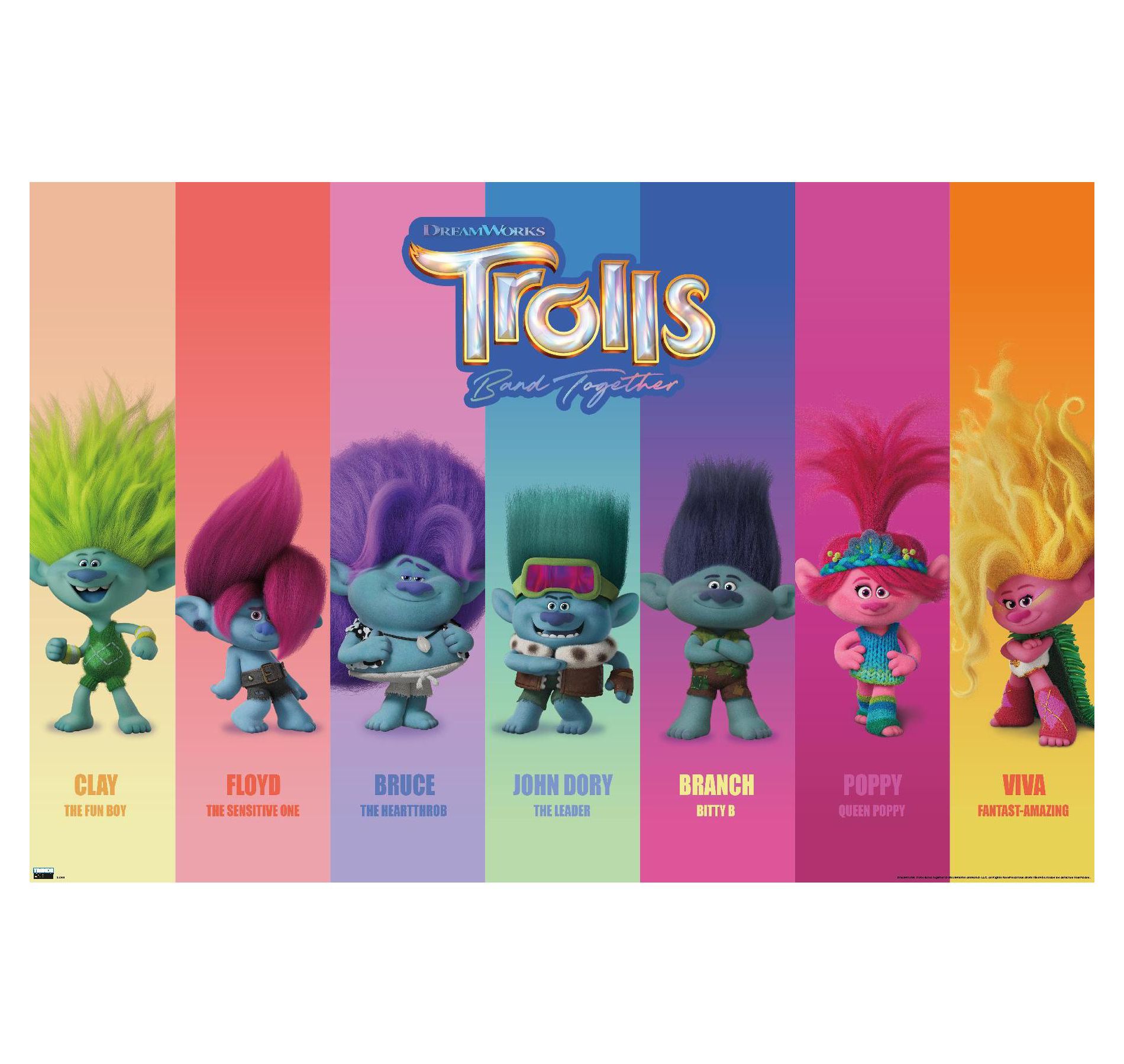 Trends International Trolls: Band Together - Perfect Harmony Framed Wall Poster Prints