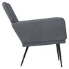 vidaXL Armchair Dark Grey Velvet (100% polyester), metal, plywood Standard - 4 of 4