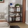 4 Tier Bookshelf, Large Bookcase w/Steel Frame, Industrial Book Shelves for Home Office,  Rustic Book Shelf Organization & Storage for Bedroom - 2 of 4