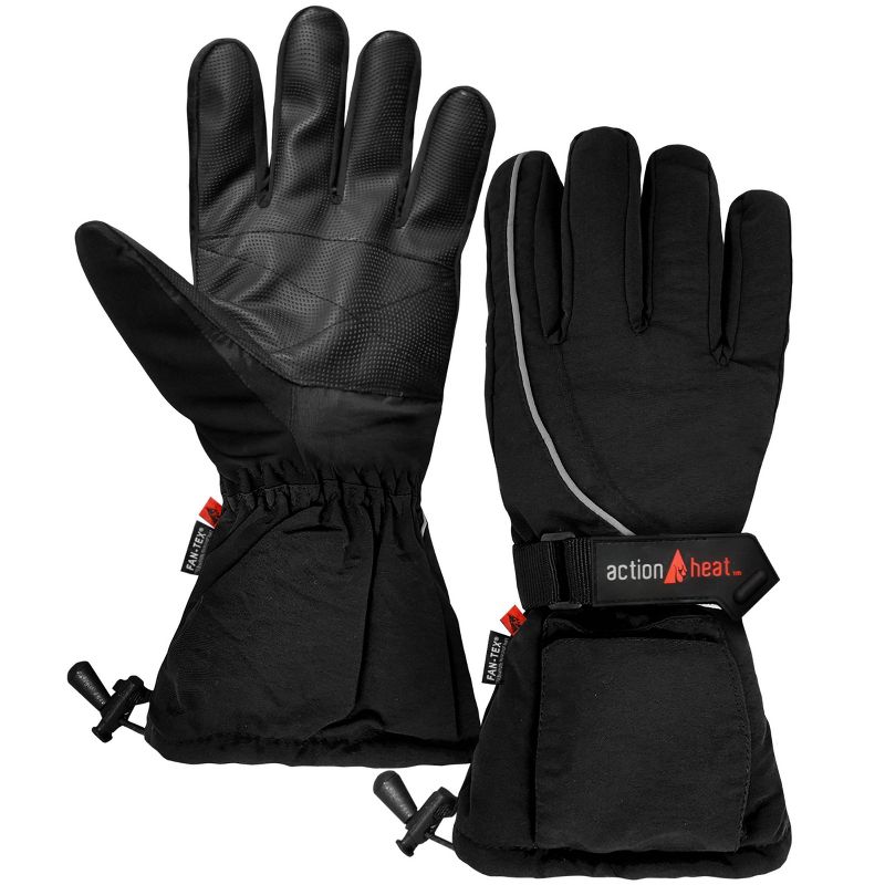 ActionHeat AA Battery Heated Men&#39;s Snow Gloves - Black, 3 of 9