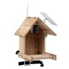 SEVOBAL Pet Food Storage Container Durable Outdoor Bird Feeder with Species Recognition and Safety Monitoring, Beige, 11.6"*11.8"*19.3" - 2 of 4