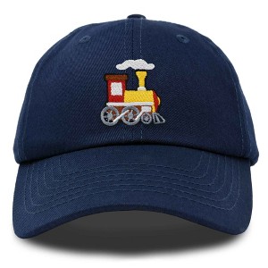 Dalix Train Cotton Dad Hat Adjustable Soft Baseball Cap Mens - 1 of 4
