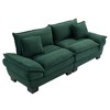 NicBex 84" Corduroy Couch with Pillows,Deep Seat Loveseat Sofa,Comfy Upholstered Cloud Couch,Sleeper Sofa for Living Room,Apartment,Office - 2 of 4