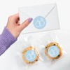 Big Dot of Happiness Dusty Blue Wedding Envelope Seal Stickers, Round Circle Stickers to Seal Cards, Announcement Envelope Seals - 120 Count - 4 of 4