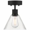 Access Lighting Port Nine 1 - Light Flush Mount in  Matte Black - 2 of 4