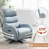 Modern Dual Motor 270° Swivel Power Recliner Chair With Heavy Duty Motion Mechanism, USB and Type-C Charging Ports - ModernLuxe - 2 of 4