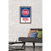 Trends International NBA Detroit Pistons - Logo 21 Framed Wall Poster Prints - 2 of 4