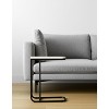 HomeRoots 23" Black And White Marble and Metal C Table End Table - 2 of 4