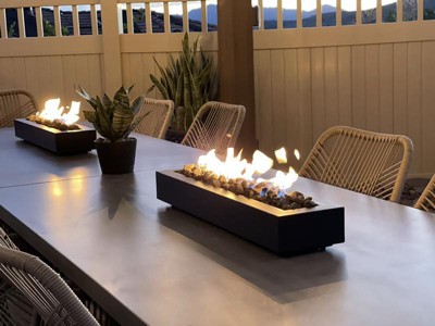 28 Outdoor Tabletop Fireplace - Black - Threshold™