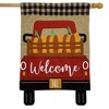 Briarwood Lane House Flag 40x28 For Outdoor Pumpkin Truck Burlap Fall House Flag Flag For Fall House Flag - 2 of 4