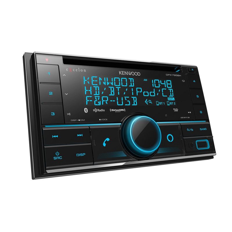 Kenwood eXcelon DPX795BH Bluetooth USB Double DIN CD receiver with a Sirius XM SXV300v1 Connect Vehicle Tuner Kit for Satellite Radio, 3 of 8