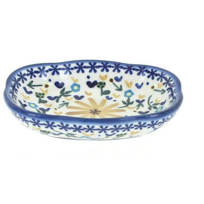 Blue Rose Polish Pottery 11A WR Unikat Soap Dish