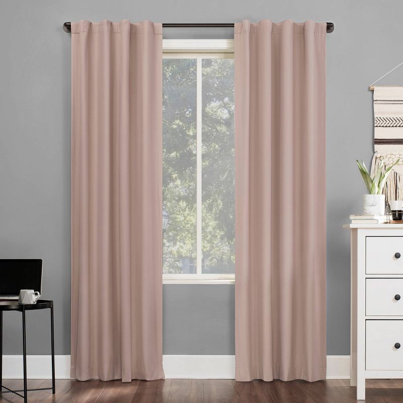 Cyrus Thermal Total Blackout Back Tab Curtain Panel - Sun Zero, 1 of 8