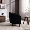 CAVINAS Modern Barrel Chair, Living Room Accent Chair, Decorative Armchair with Thick Cushions and Pillows, Comfy Single Sofa Chair with Wooden Legs - 4 of 4